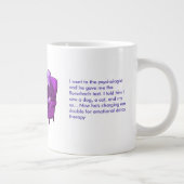 Psychological Humor Rorschach Test and Freud Brain Jumbo-Tasse (Rechts)