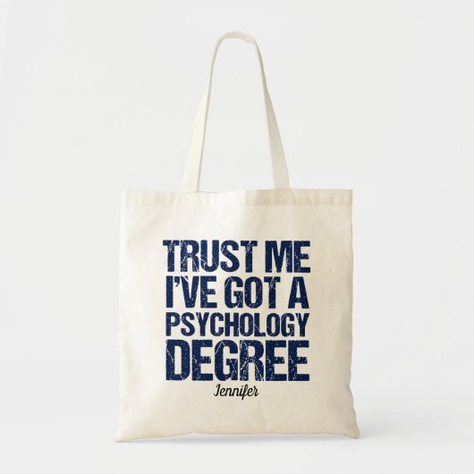 Psychologie-Abschluss Psychologin Custom Psycholog Tragetasche (Vorne)