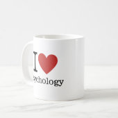 ❤️ Psychologie der Liebe Kaffeetasse (Vorderseite Links)