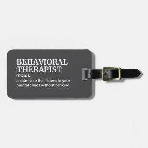 Psychologie der Verhaltenstherapie - Definition Ta Gepäckanhänger