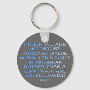 Psychologie: die Studie der Leute, die paranoid si Schlüsselanhänger