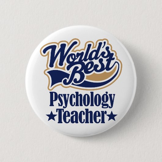 Psychologie-Lehrer-Geschenk für Button (Vorderseite)
