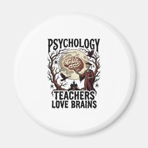 Psychologie-Lehrer Halloween Gehirn Liebhaber Goth Magnet