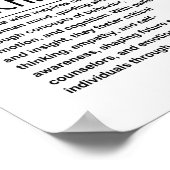 Psychologie-Lehrer Poster (Ecke)