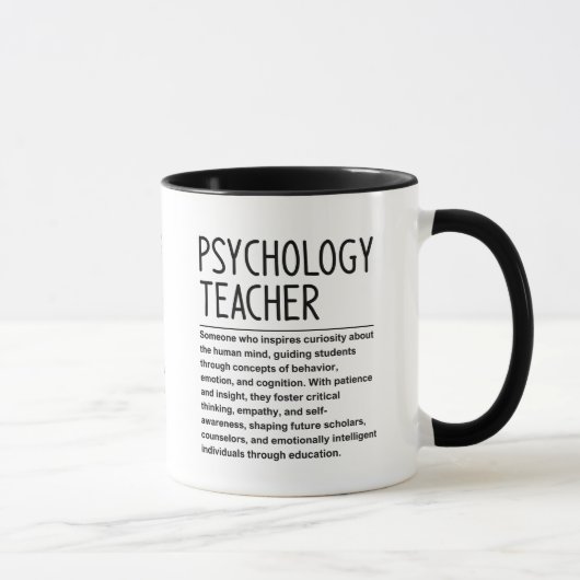 Psychologie-Lehrer Tasse (Rechts)