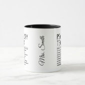 Psychologie-Lehrer Tasse (Zentrum)