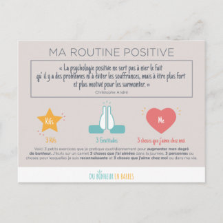 Psychologie positiv postkarte