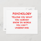 Psychologie Postkarte (Vorne/Hinten)