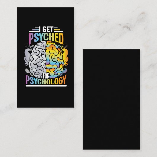 Psychologie Psychiatristin Visitenkarte (Vorne/Hinten)