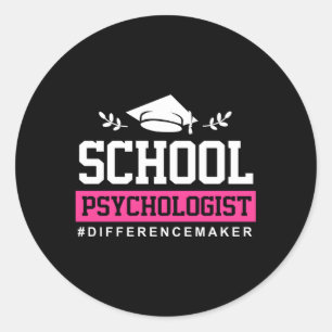 Psychologie Psychologin Psychologin Differenzialbi Runder Aufkleber