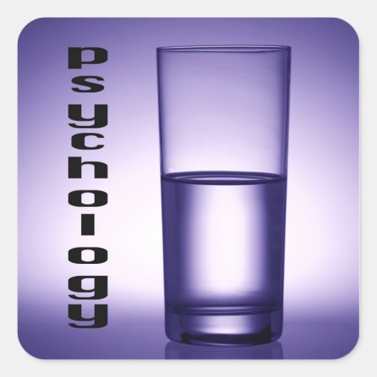 Psychologie Quadratischer Aufkleber (Vorderseite)