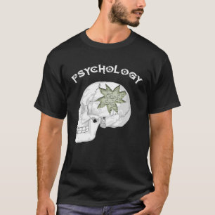 Psychologie-Rätsel Schädel Lehrer Professor Major T-Shirt