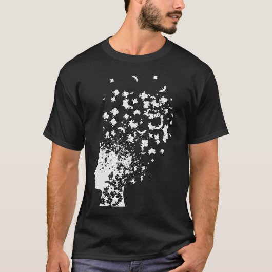 Psychologie Rorschach Card Mind Inkblot Test T-Shirt (Vorderseite)