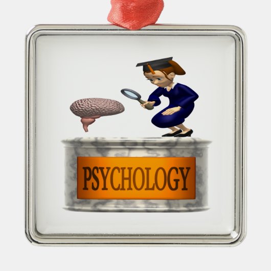 Psychologie Silbernes Ornament (Vorne)