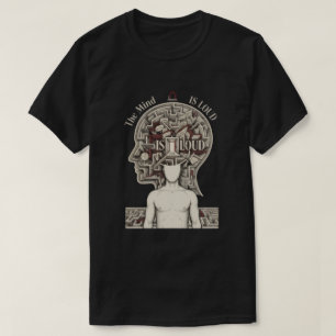 Psychologie Streetwear   Dark Mind Maze Grafik T-Shirt