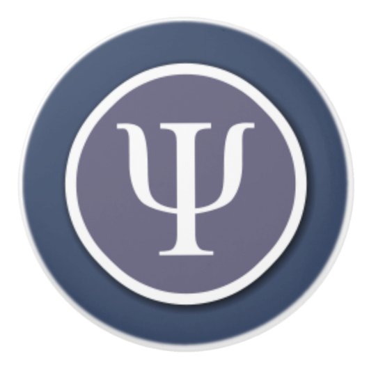 Psychologie-Symbol-Keramik-Griff Keramikknauf (Vorderseite)