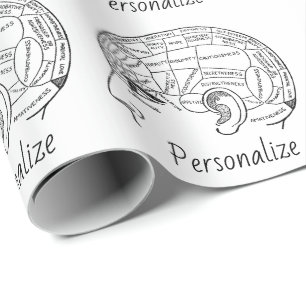 Psychologie Vintage Phrenologie Psychiatrie Geschenkpapier