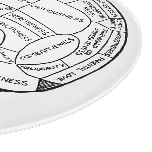 Psychologie Vintage Phrenologie Psychiatrie Schneidebrett (Ecke)