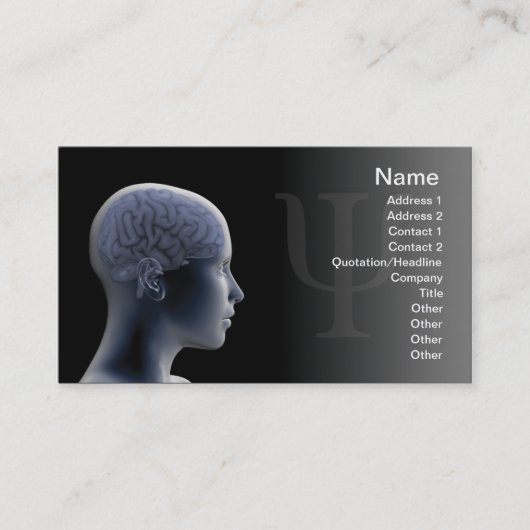 Psychologie Visitenkarte (Vorderseite)