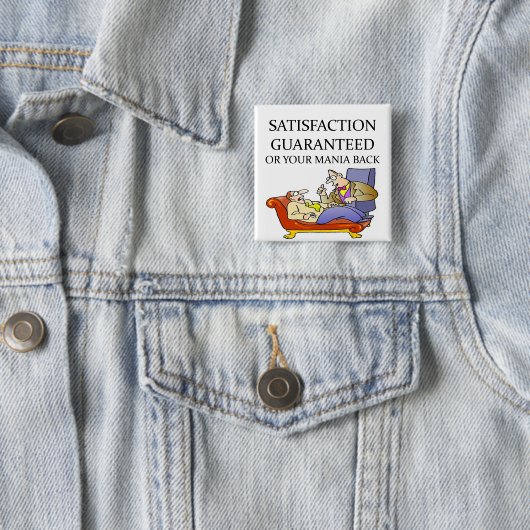 PSYCHOLOGIE-Witz Button (Beispiel)