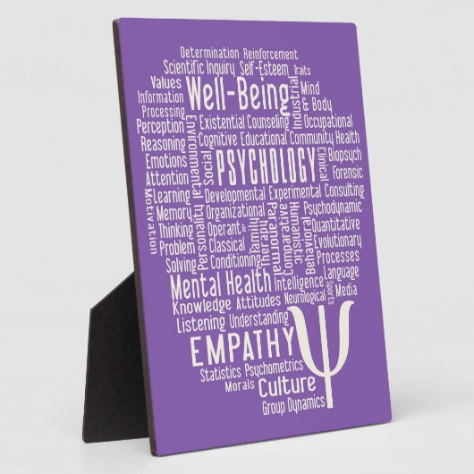 PSYCHOLOGIE Word-Cloud-Farbtafel Fotoplatte (Seite)