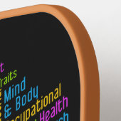 PSYCHOLOGIE Word Cloud individuelle Name Pickleball Schläger (Linke Seite)