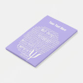 PSYCHOLOGIE Wort-Wolken-kundenspezifische Post-it Klebezettel (angewinkelt)