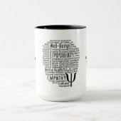 PSYCHOLOGIE Wort-Wolkengewohnheits-Tassen Tasse (Zentrum)