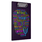 PSYCHOLOGIE Wort-Wolkenklemmbrett Klemmbrett (Rechts)