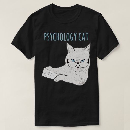 Psychologiekatze T-Shirt (Design vorne)