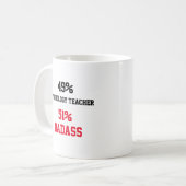Psychologielehrer Badass Kaffeetasse (Vorderseite Links)