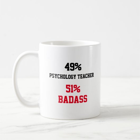 Psychologielehrer Badass Kaffeetasse (Links)