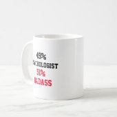 Psychologin Badass Kaffeetasse (Vorderseite Links)