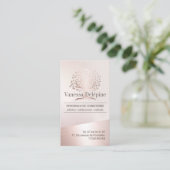 Psychologin Blush Rose Ernennung des Goldenen Tree Terminkarte (Stehend Vorderseite)