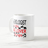 Psychologin by Day Dog Lover by Night Kaffeetasse (Vorderseite Links)