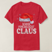 Psychologin Claus Christmas Funny Matching T-Shirt (Design vorne)