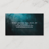 Psychologin Cosmo Blue Business Card Visitenkarte (Rückseite)