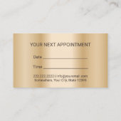 Psychologin Counselor Beruflich Gold Agate Terminkarte (Rückseite)