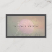 Psychologin Counselor Business Visitenkarte (Rückseite)