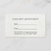 Psychologin Counselor Elegante Foliage Ernennung Terminkarte (Rückseite)