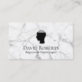 Psychologin Counselor Marble Ernennung Terminkarte (Vorderseite)