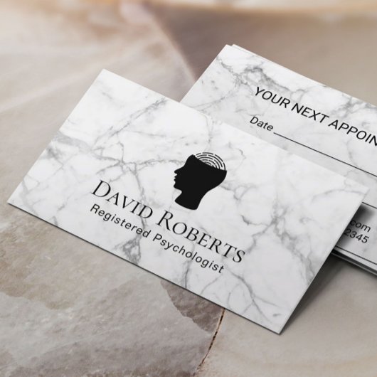 Psychologin Counselor Marble Ernennung Terminkarte