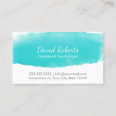 Psychologin Counselor Watercolor Ernennung Terminkarte (Vorderseite)