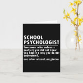 Psychologin definiert zurück zum Schulspass Karte (Gelbe Blume)