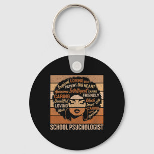 Psychologin der Schule Afrikanische Geschichte der Schlüsselanhänger