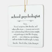 Psychologin der Schule Definition Danke Geschenk Keramikornament (Links)