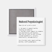 Psychologin der Schule Definition Magnet (Vorderseite/Rückseite)