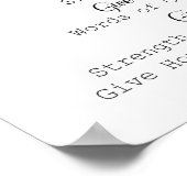 Psychologin der Schule Gebet-Kunst Poster (Ecke)