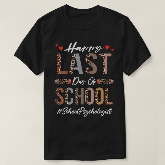 Psychologin der Schule Glückwunsch letzten Schulta T-Shirt (Design vorne)