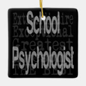 Psychologin der Schule Keramikornament (Vorderseite)